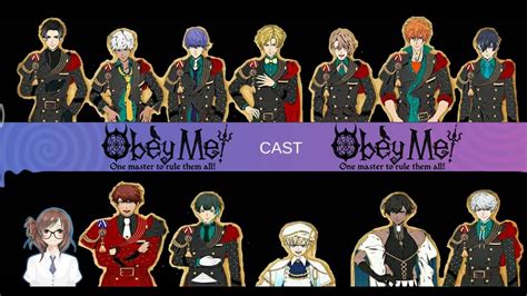 obey me voice actors|obey me character sorter.